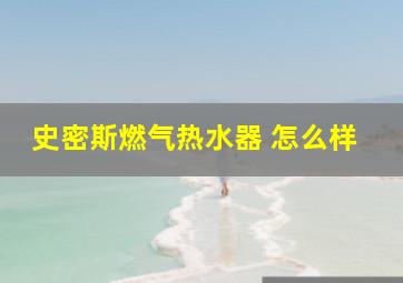 史密斯燃气热水器 怎么样